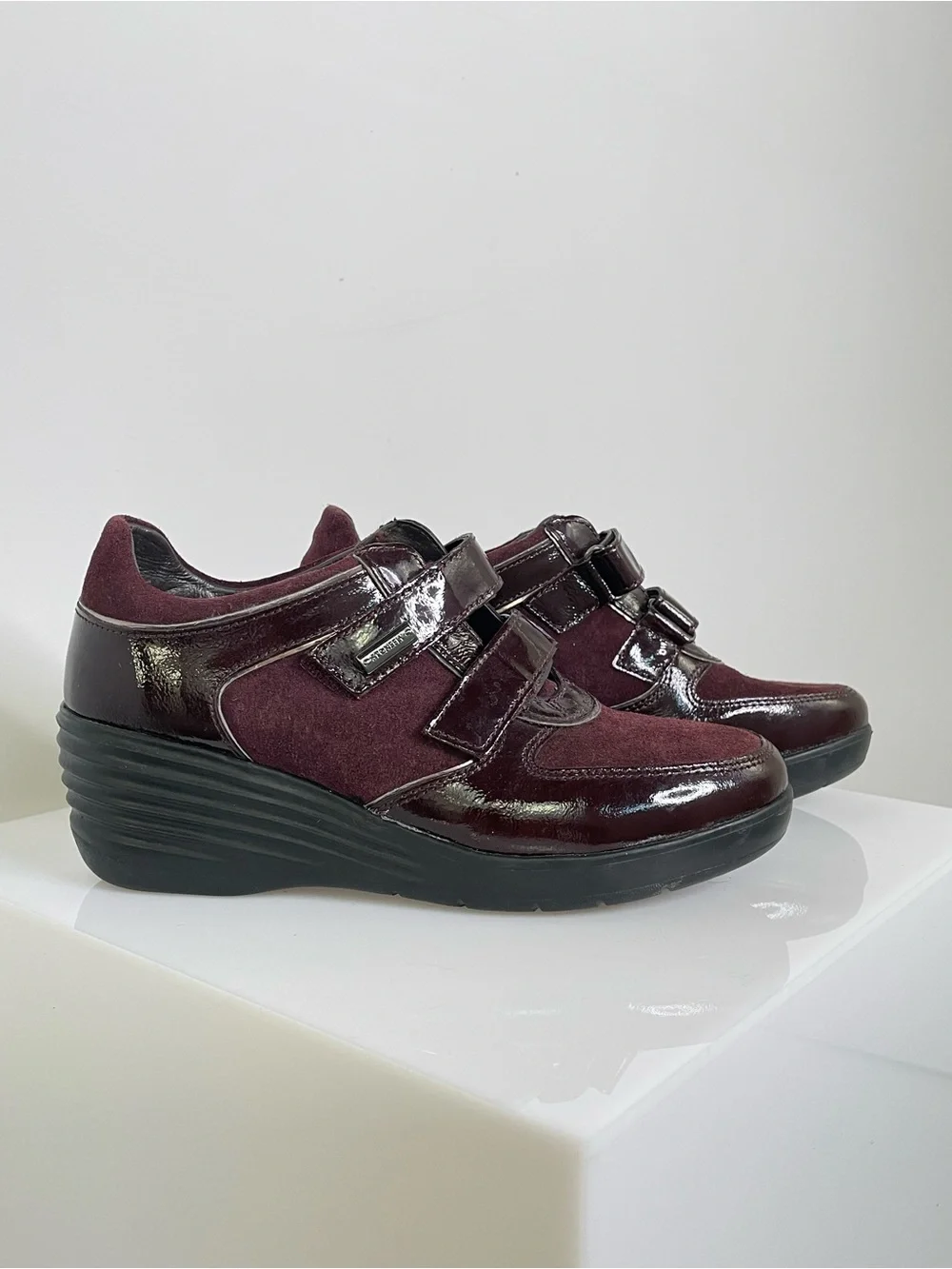Shoes | Stonefly Suede Leather Sneaker | Comfort | Made in Italy | Burgundy 7